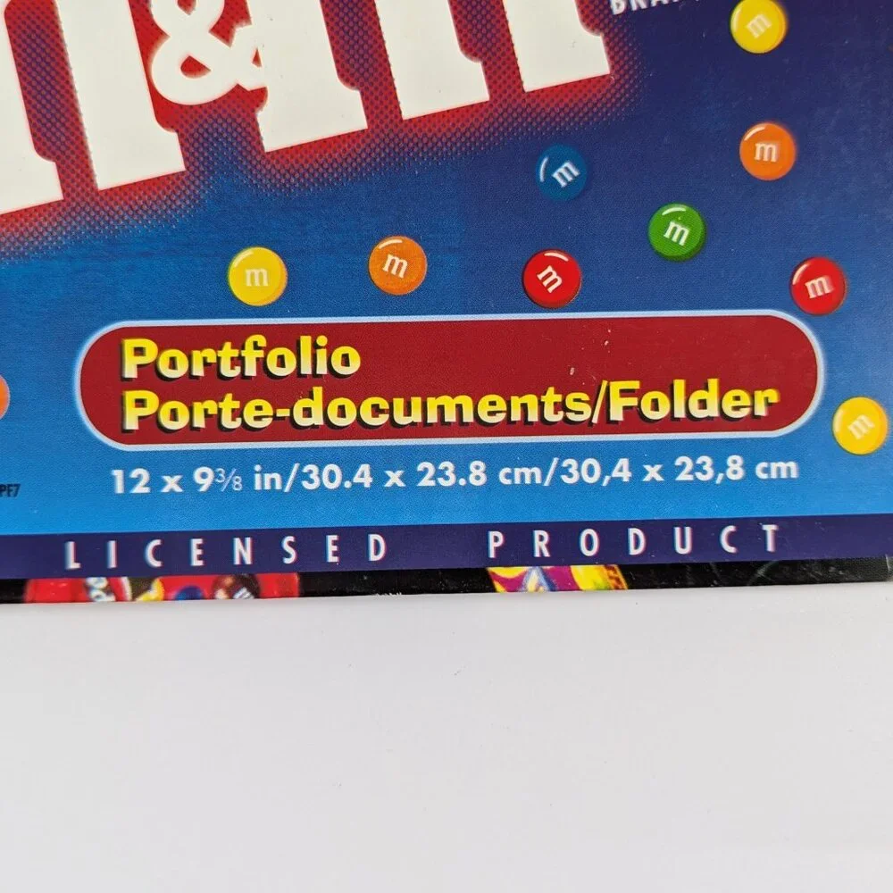 Mead Mars M&M Vending Machine 2 Pocket Folder Vintage 2003 12